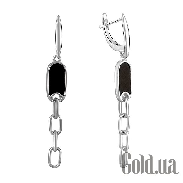 

Серьги с подвесками Fresh Jewelry, Серебряные серьги с ониксами