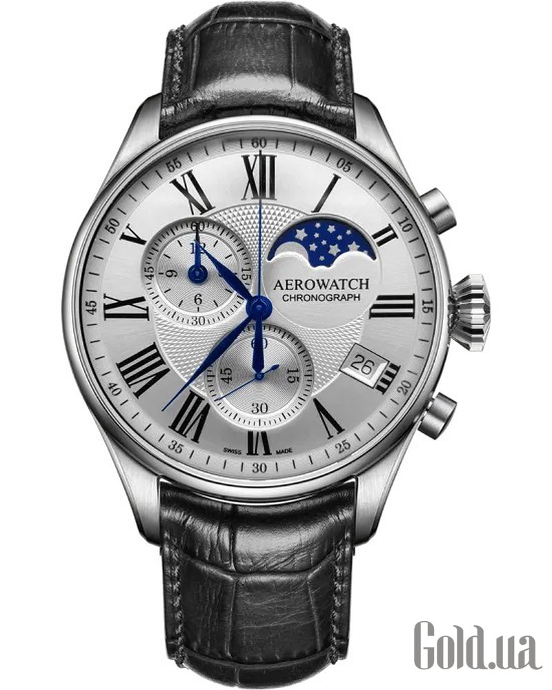 Aerowatch Мужские часы Les Grandes Classiques Chronograph Moon-Phases 78990AA03 78990AA03