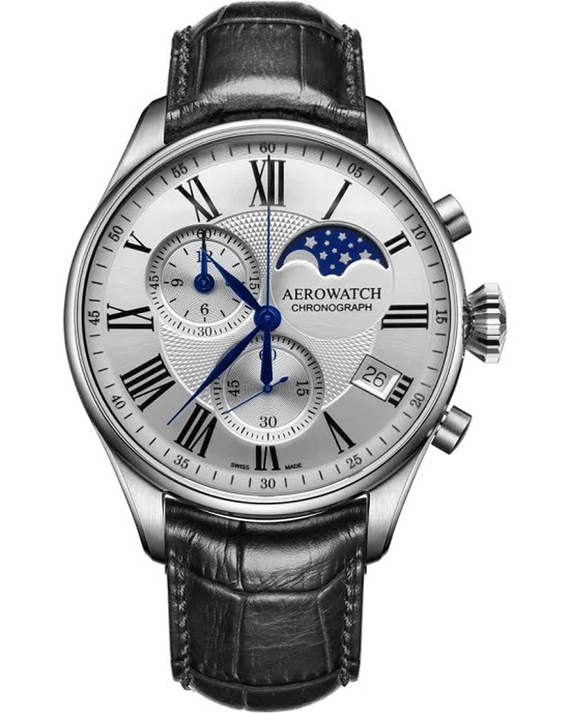 Aerowatch Мужские часы Les Grandes Classiques Chronograph Moon-Phases 78990AA03