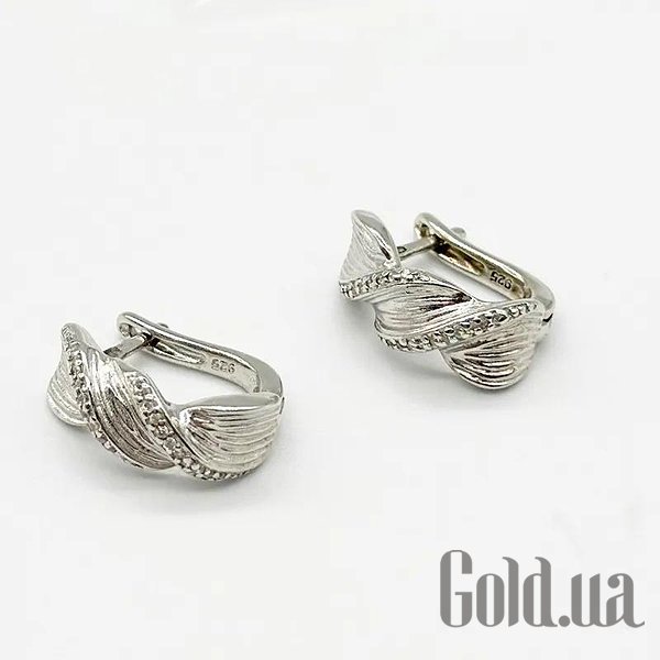 

Серьги Silvex925, Серебряные серьги с куб. циркониями