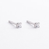 Серебряные серьги с куб. циркониями