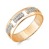Женское золотое кольцо с куб.циркониями, 1512482