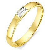 Золотое обручальное кольцо с бриллиантом, 1554978