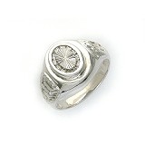 Мужское серебряное кольцо с куб. циркониями, 1620258