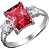 Женское серебряное кольцо с куб. циркониями, 1623330