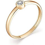 Золотое кольцо с бриллиантом, 1628706