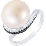 Женское золотое кольцо с бриллиантами и жемчугом, 1668642