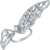 Женское серебряное кольцо с куб. циркониями, 1669410
