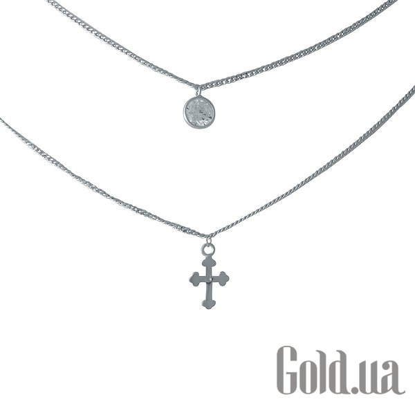 

Женские колье Fresh Jewelry, Серебряное колье с куб. цирконием, 40