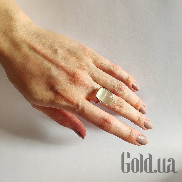 Каблучка Fresh Jewelry Жіноча срібна каблучка з котячим оком, 17