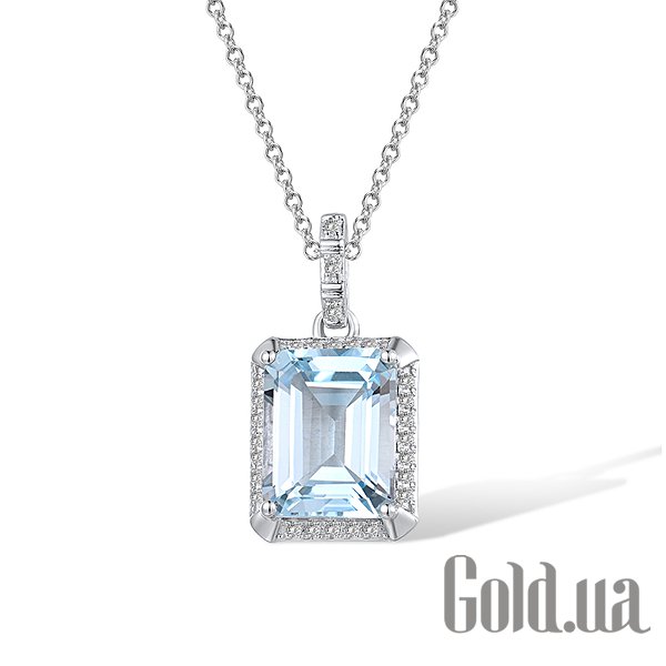 

Женский кулон Lurie Jewelry, Золотой кулон с бриллиантами и топазом