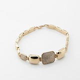 Женский золотой браслет с куб. циркониями, 1796898