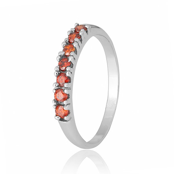 Женское серебряное кольцо с  куб. циркониями