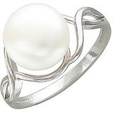 Жіноча срібна каблучка з культів. перлами, 1614883