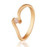 Золотое кольцо с бриллиантом, 169507