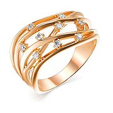 Женское золотое кольцо с бриллиантами, 1704739