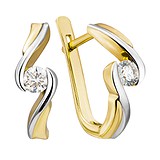 Золоті сережки з діамантами, 1733923