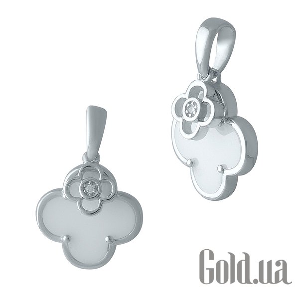 

Женские кулоны Fresh Jewelry, Серебряный кулон с куб. цирконием и керамикой