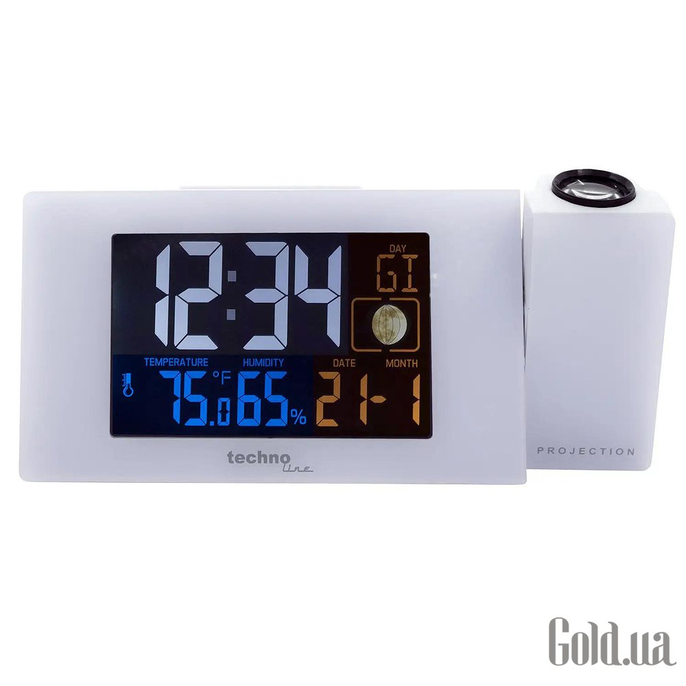Technoline Проекционные часы WT537 White WT537 White – изображение 3