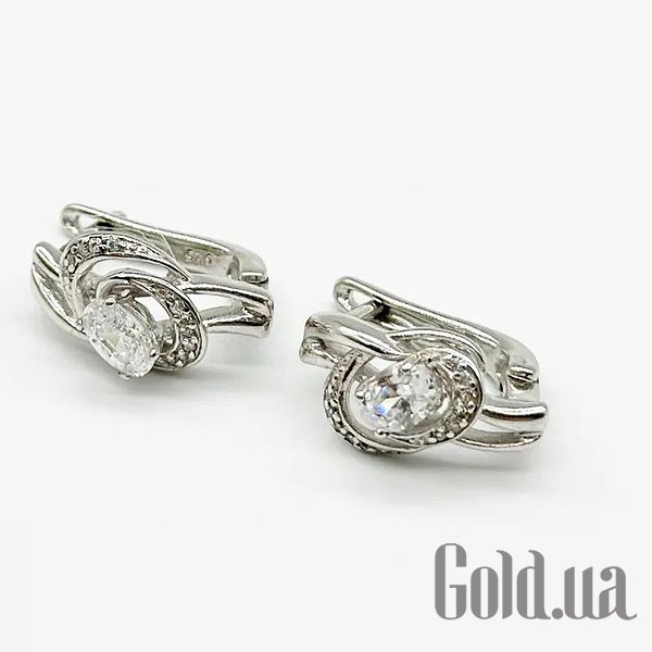 

Серьги Silvex925, Серебряные серьги с куб. циркониями