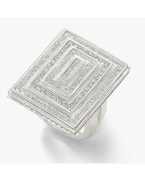 Thomas Sabo Жіноча срібна каблучка з куб. цирконіями TR1581-1-377