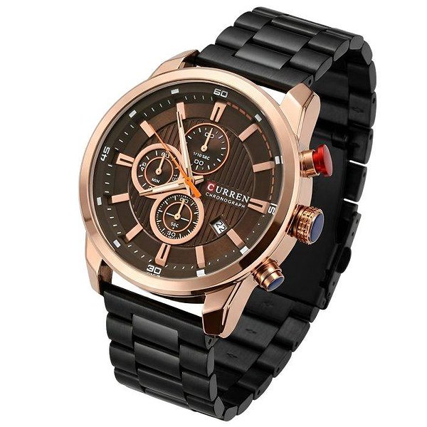 Curren Чоловічий годинник BigBoss Metal Black 4001 bt4001