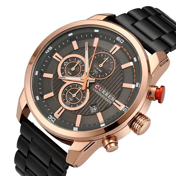 Curren Чоловічий годинник BigBoss Metal Black 4001 bt4001 – зображення 2