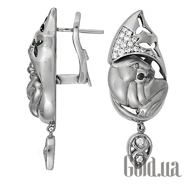 

Серьги Lurie Jewelry, Золотые серьги с бриллиантами