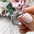 Серебряное обручальное кольцо с куб. циркониями - фото 4