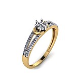 Золотое кольцо с бриллиантами, 1516068