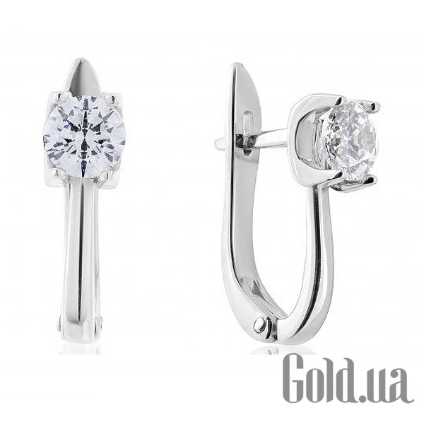 

Серьги Украина, Золотые серьги с циркониями Swarovski Zirconia