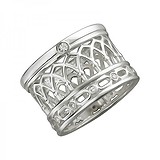 Женское серебряное кольцо с куб. циркониями, 1548580