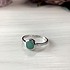 Женское серебряное кольцо с изумрудом - фото 2