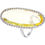 Женское серебряное кольцо с ювелирным стеклом, 1646628