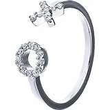 Женское серебряное кольцо с куб. циркониями, 1668900