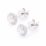 Золотые серьги с бриллиантами, 1693988