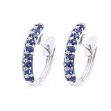 Золотые серьги с сапфирами, 1697828