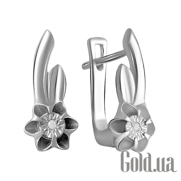 

Серьги Fresh Jewelry, Серебряные серьги с бриллиантами