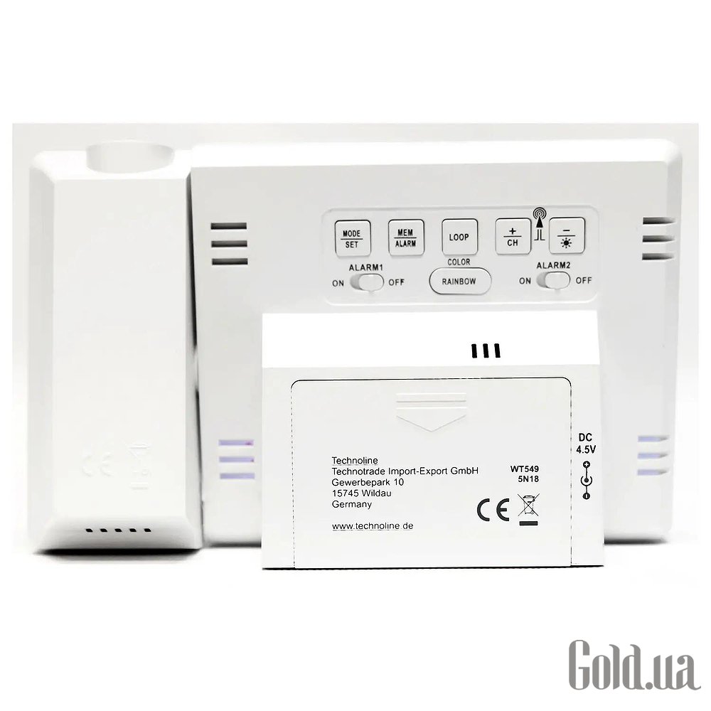 Technoline Проекционные часы WT549 White WT549 White – изображение 5
