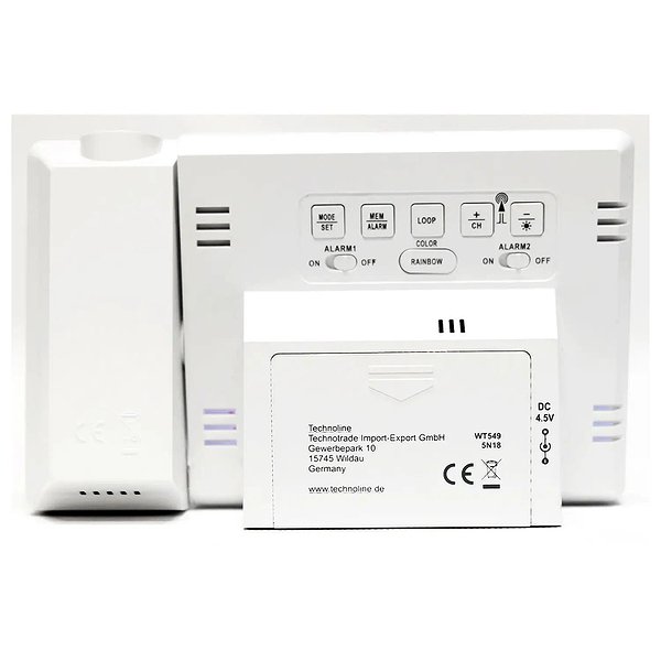 Technoline Проекционные часы WT549 White WT549 White – изображение 5