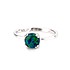 Женское серебряное кольцо с синт. опалом - фото 1