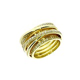 Женское золотое кольцо с бриллиантами, 808996