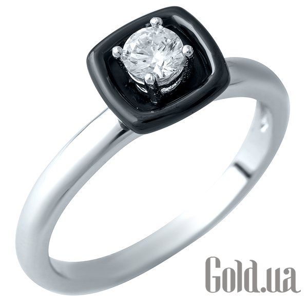 

Женские кольца Fresh Jewelry, Женское серебряное кольцо с керамикой и куб. цирконием, 16.5