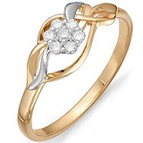 Женское золотое кольцо с бриллиантами, 1554981
