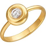 Золотое кольцо с куб. цирконием, 1615653