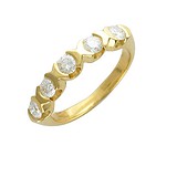 Золотое обручальное кольцо с бриллиантами, 1616165