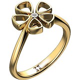 Женское золотое кольцо с бриллиантом, 1640229