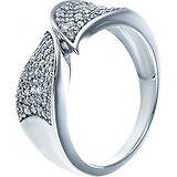 Женское серебряное кольцо с куб. циркониями, 1669925