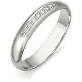 Золотое обручальное кольцо с бриллиантами, 1700901