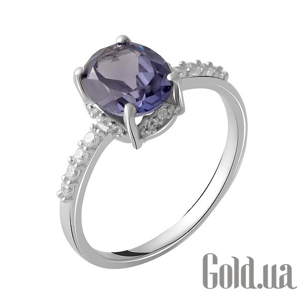 

Женские кольца Fresh Jewelry, Женское серебряное кольцо с куб. циркониями и александритом, 18